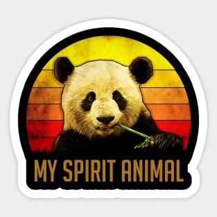 panda is my spirit animal tshirt, gift for panda lovers. Sticker